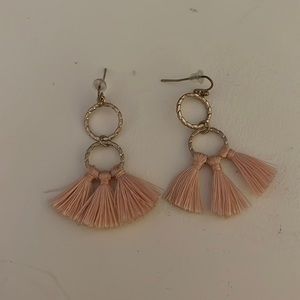 Cute pink and gold earrings